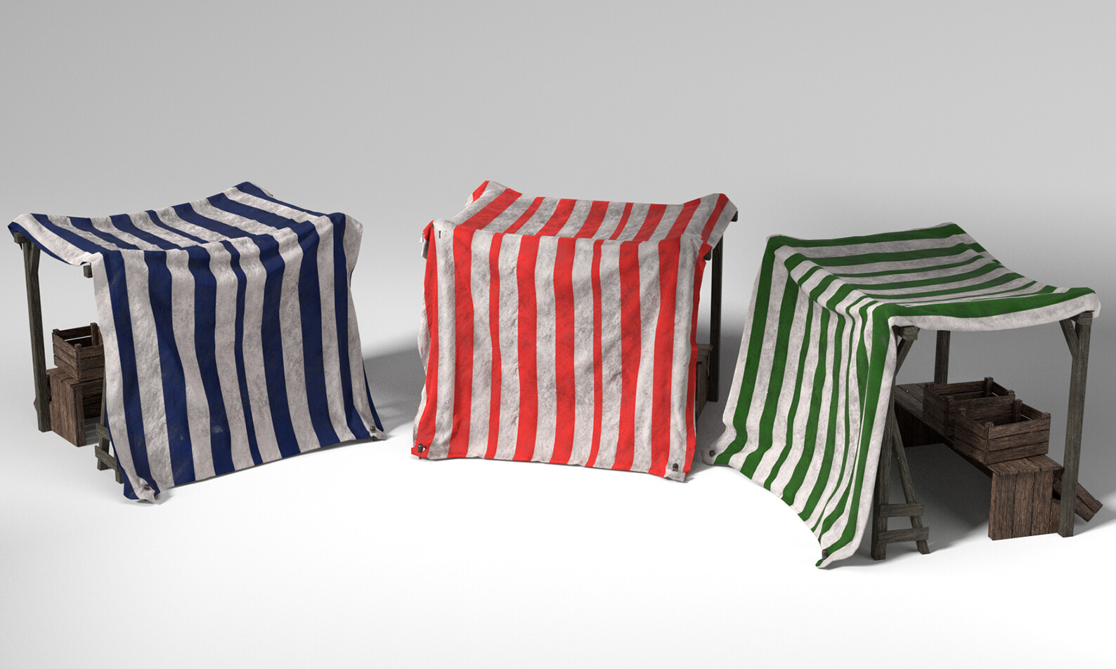 Market Stall 3d Model