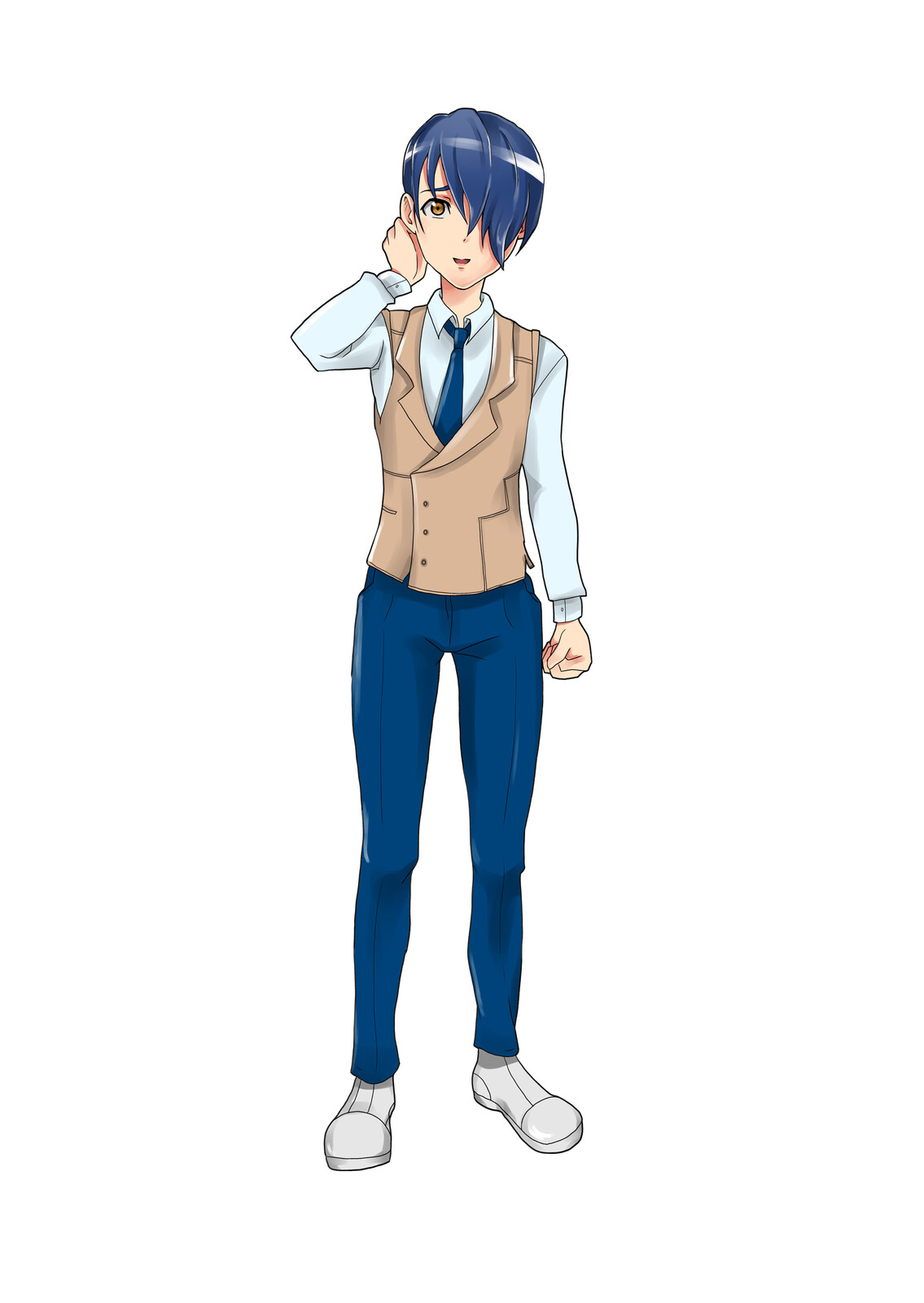Highschool Raidon Character Art