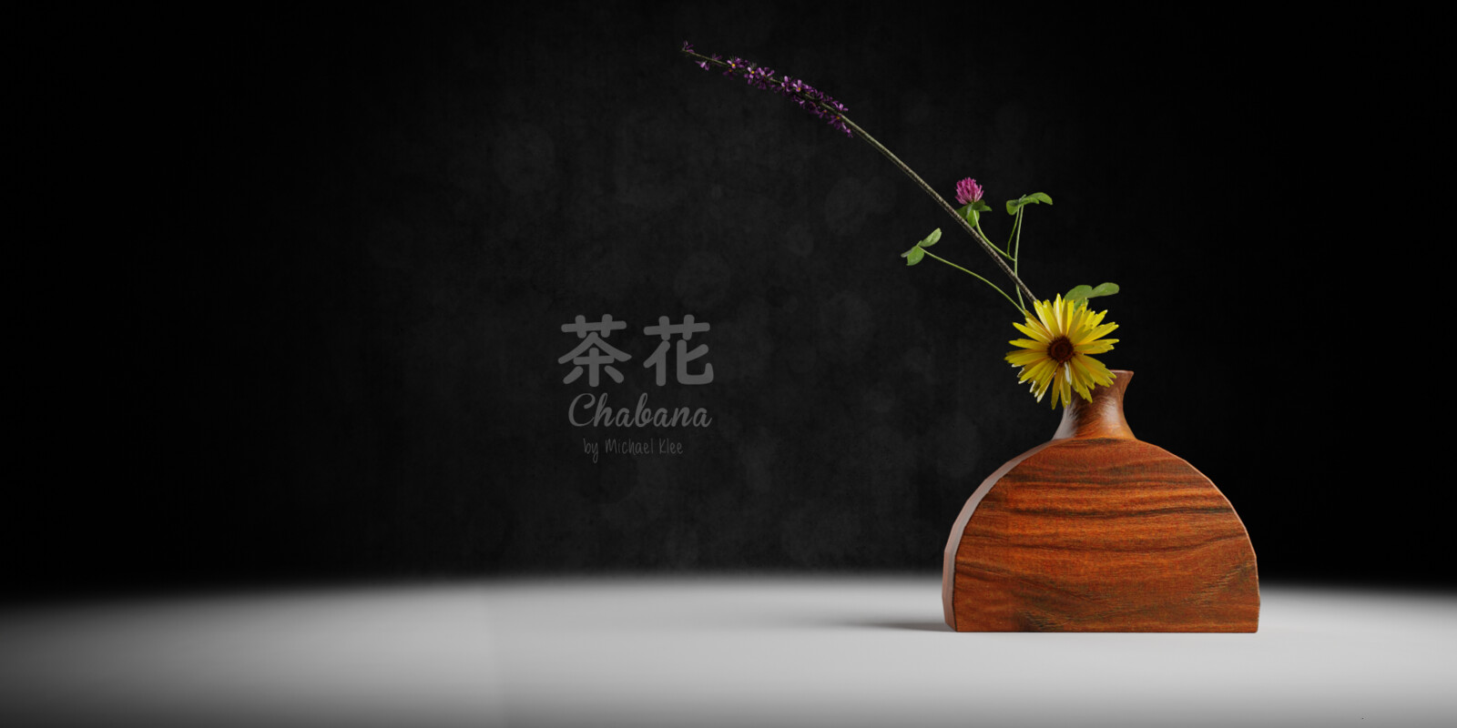 Chabana 茶花 Japanese Flower Art wooden touch