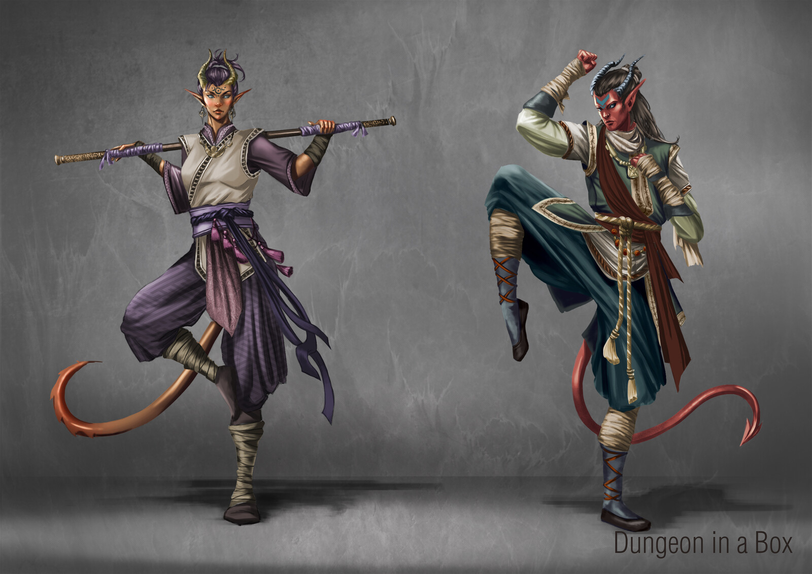 Tiefling Monks