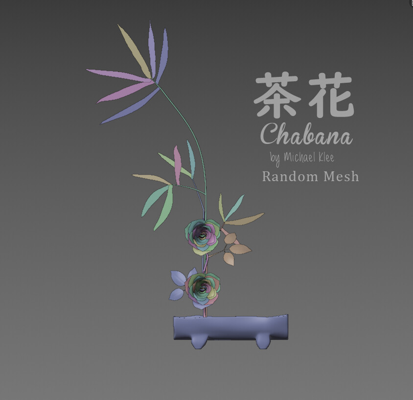 Chabana 茶花 Japanese Flower Art M1