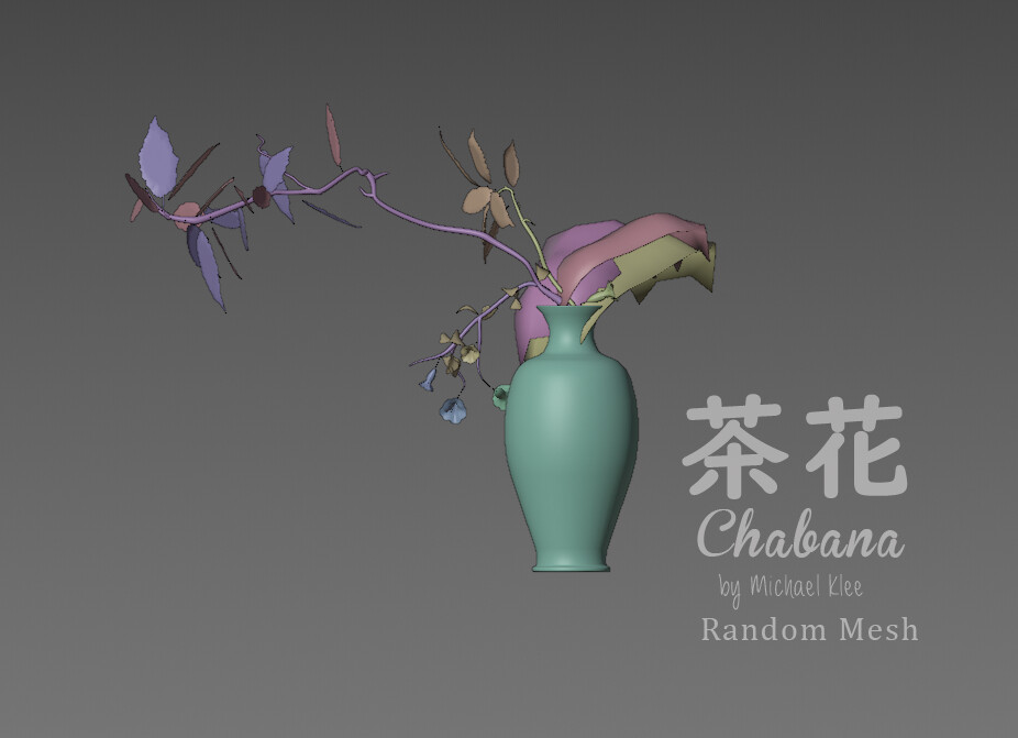Chabana 茶花 Japanese Flower Art M3