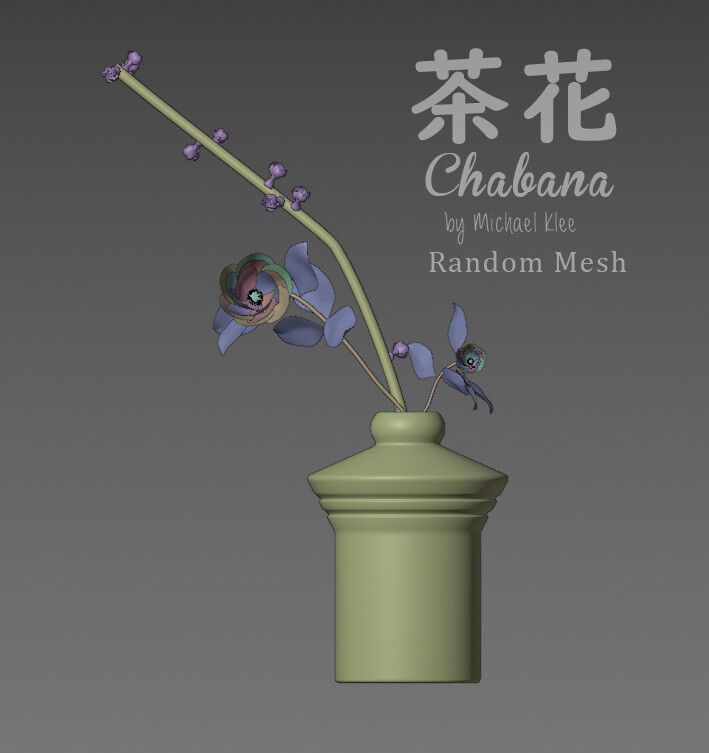 Chabana 茶花 Japanese Flower Art M4