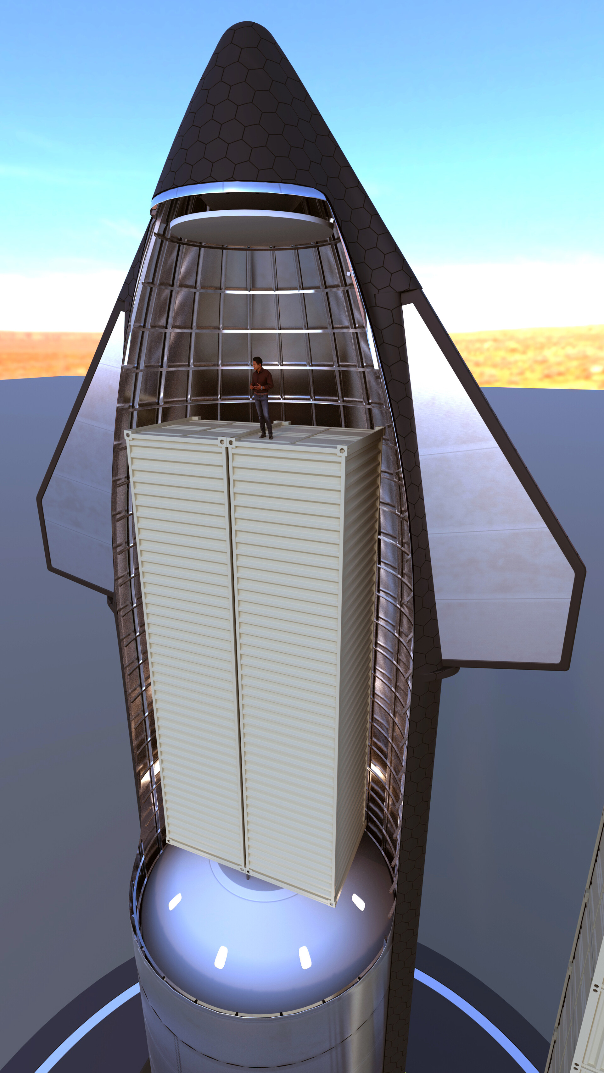 Neopork SpaceX Starship Rocket