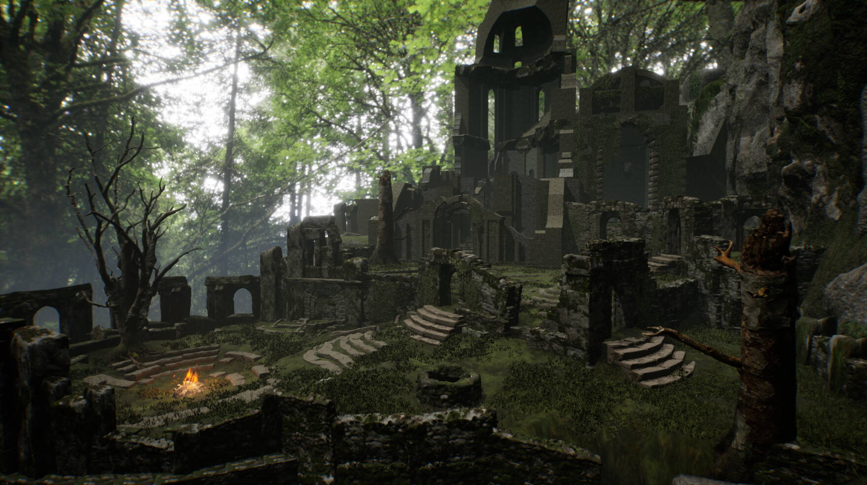 Roch Charron - Dark Souls Firelink shrine remake UE4