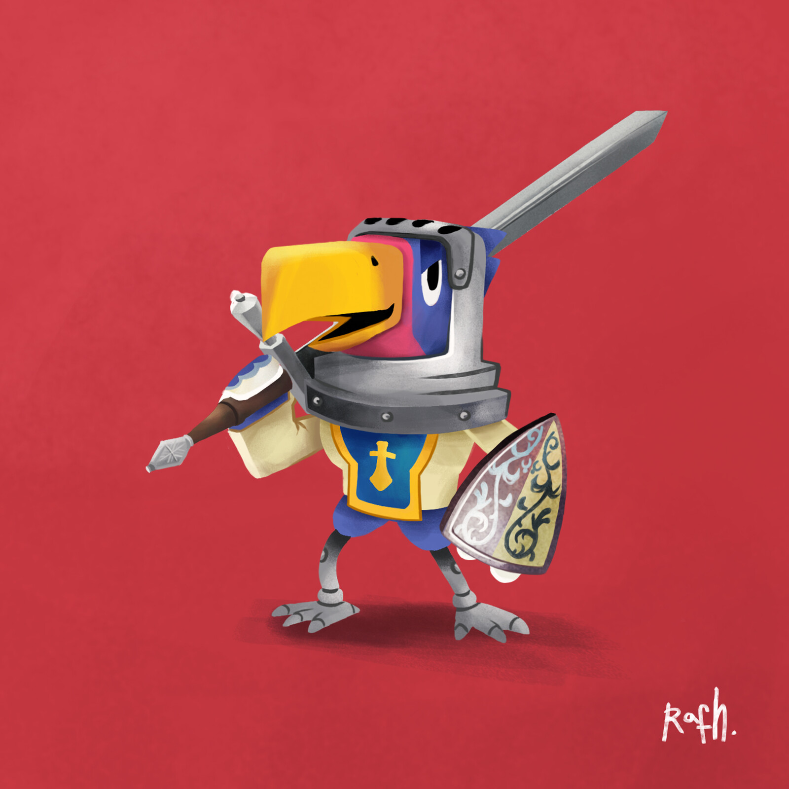 Artstation Knox Animal Crossing Robert Fuentes