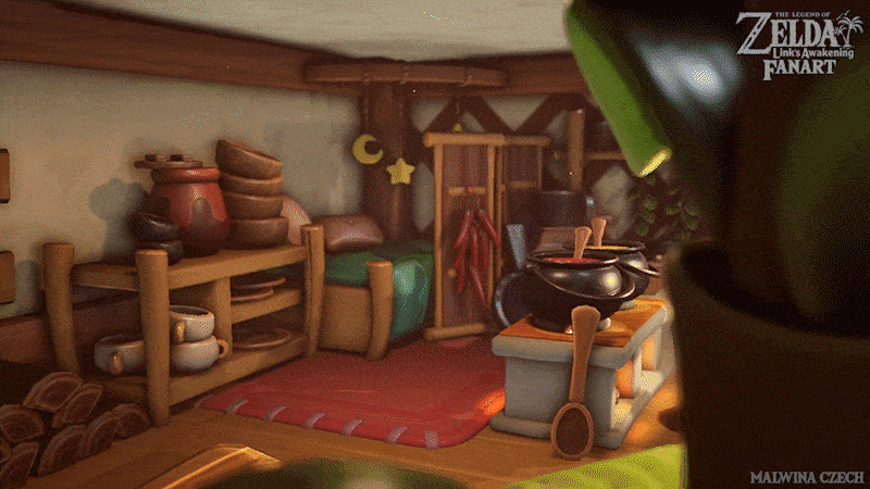 The Legend of Zelda: Link's Awakening: Inside The Houses Sheet
