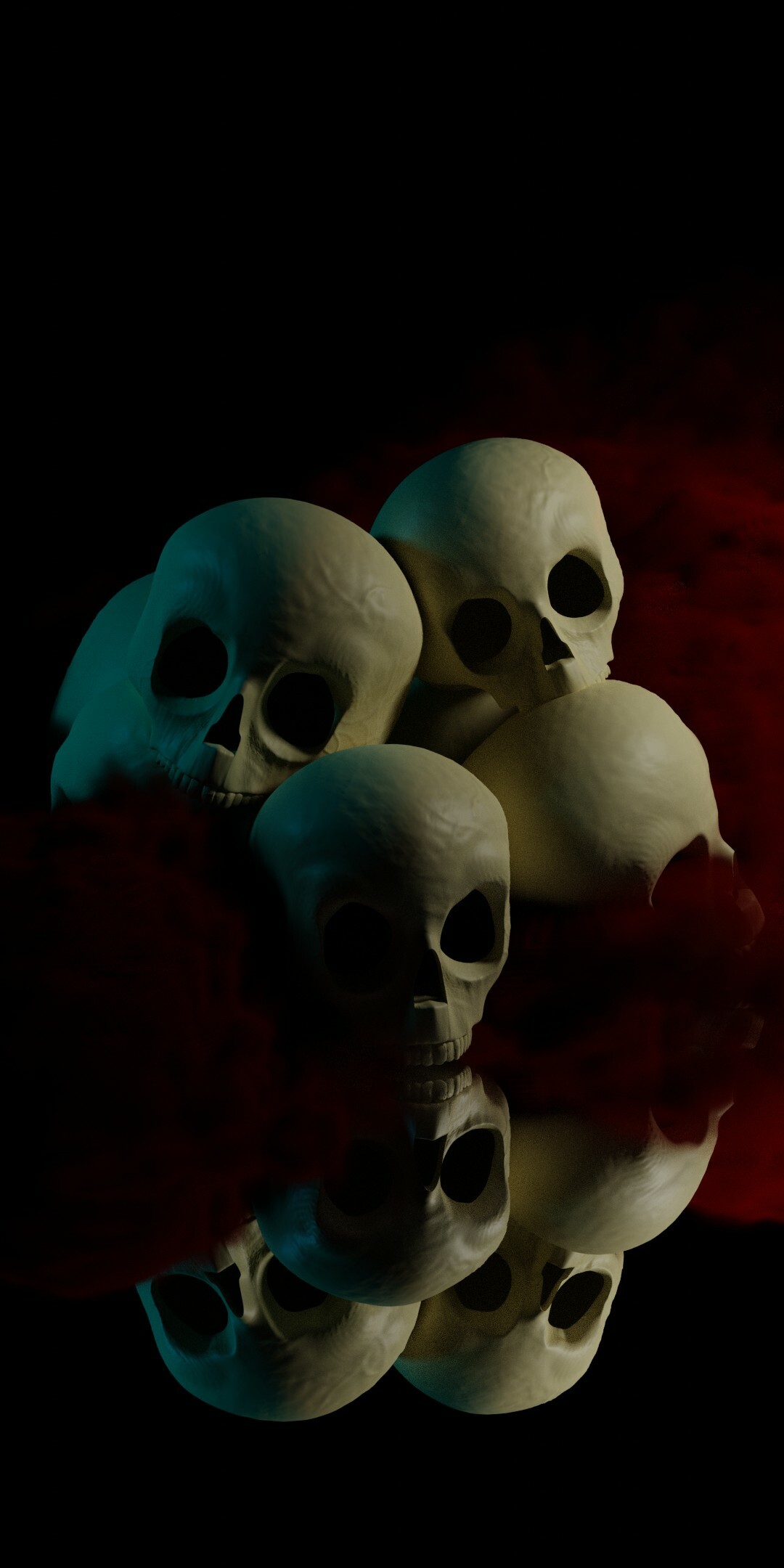 ArtStation - Skull Wallpaper for Mobile - 3D Illustration