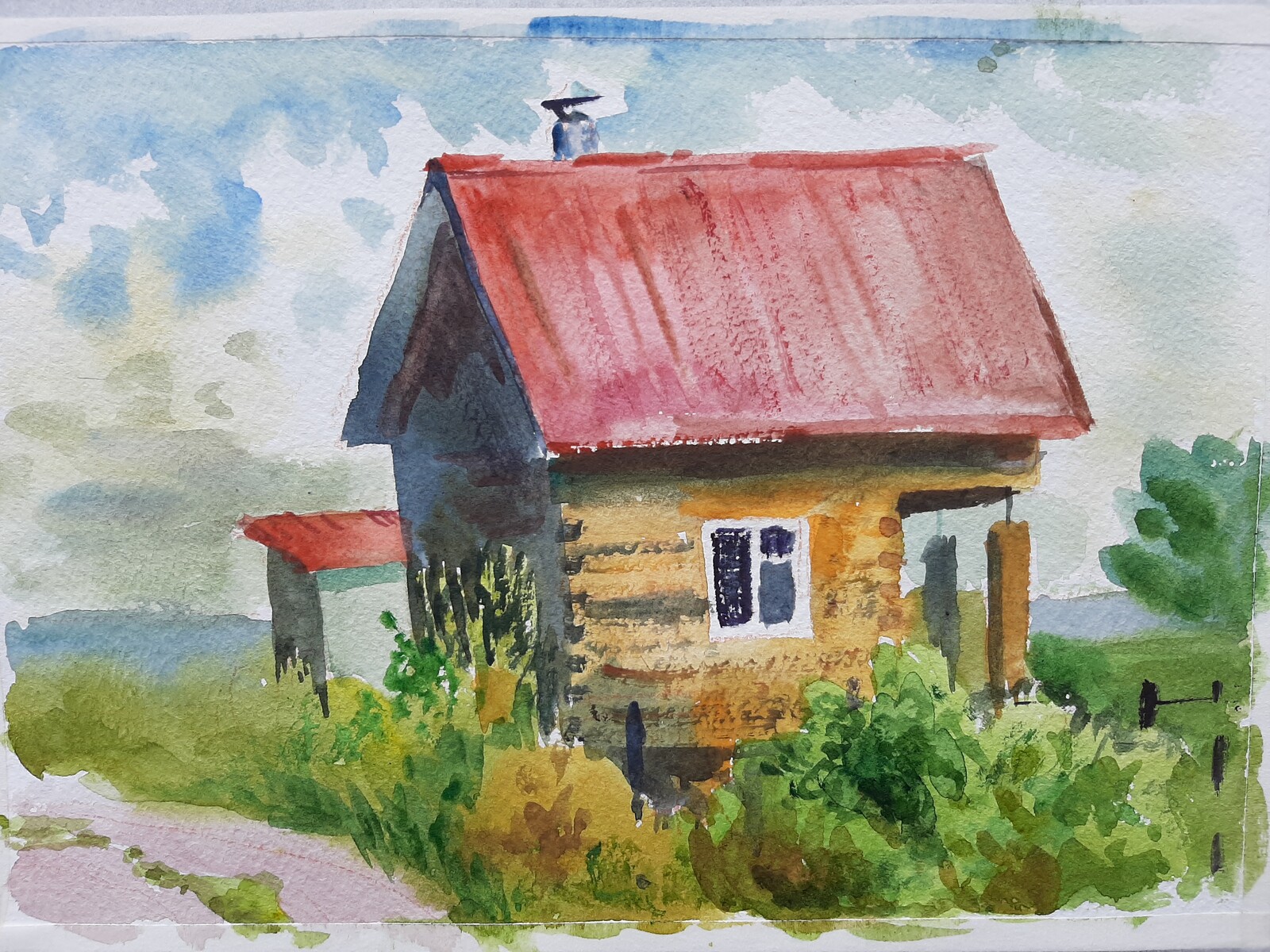 Рисунок пасмурный день 6 класс