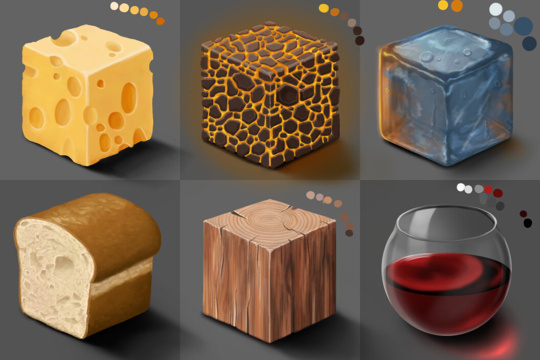Material Cube Studies