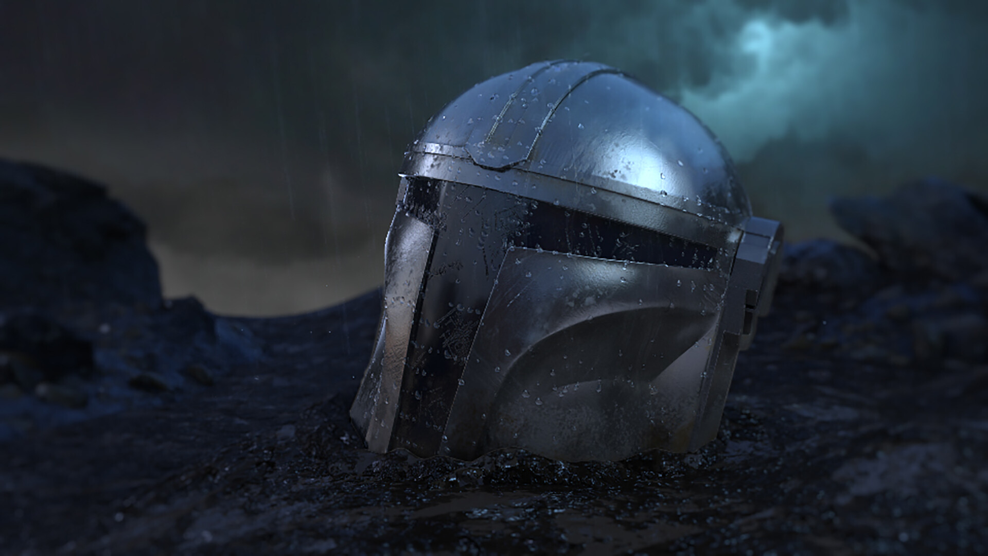Hector Torres The Mandalorian Helmet Fanart