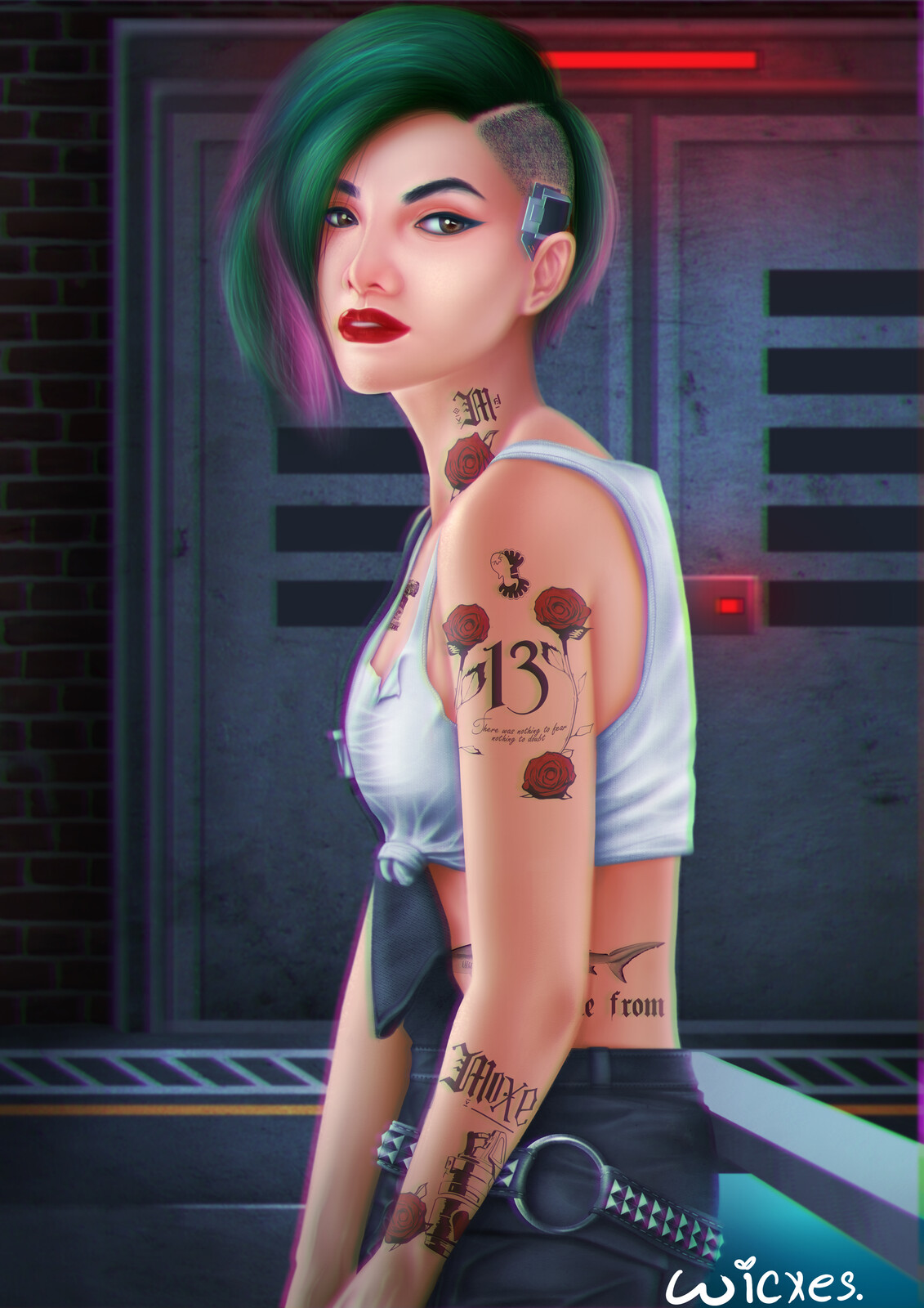 Artstation Judy Portrait Form Cyberpunk2077 Wicxes Art Here's what happens with each. judy portrait form cyberpunk2077