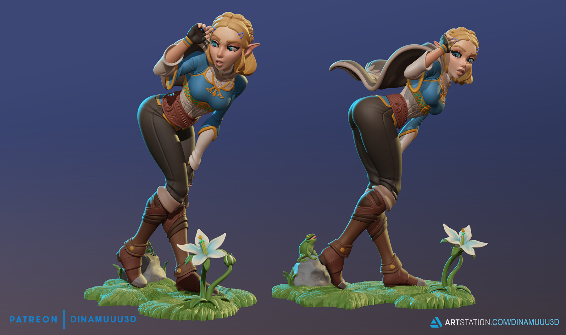ArtStation - Model Link, zelda breath of the wild