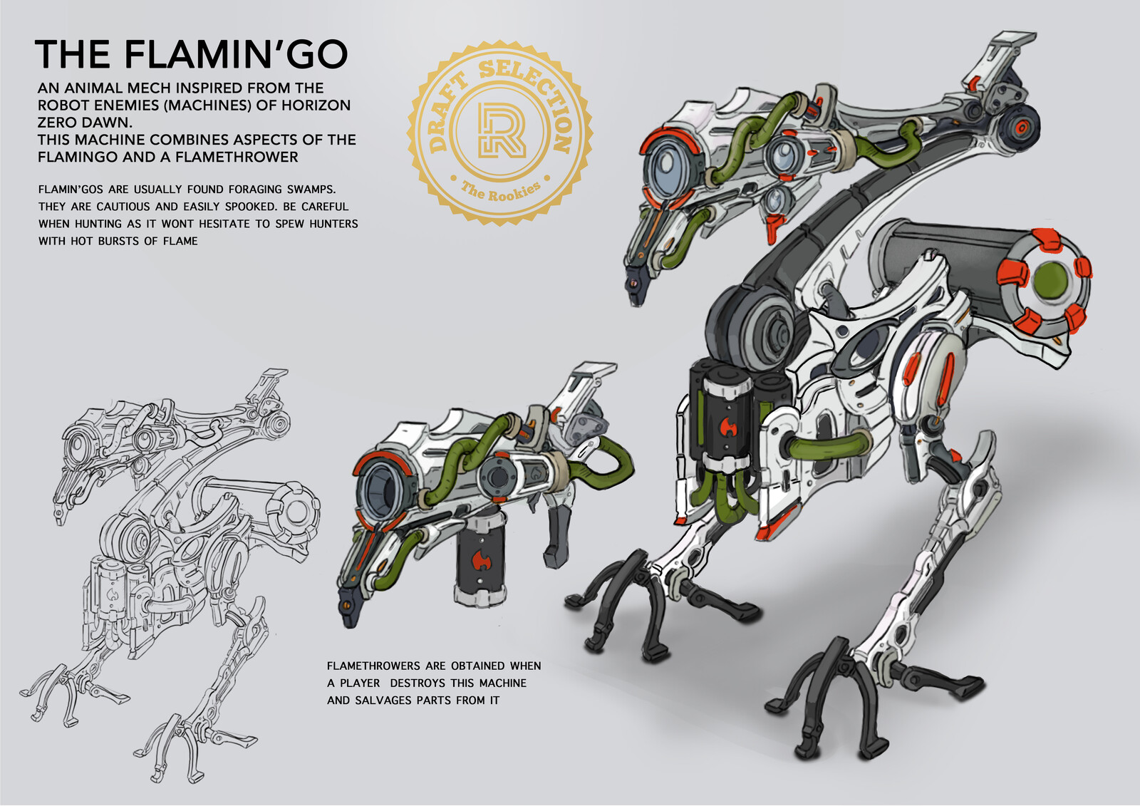 Flamin'go - Flamingo flamethrower machine