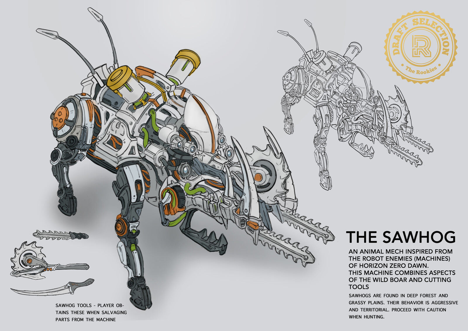 Sawhog - wildboar buzzsaw machine