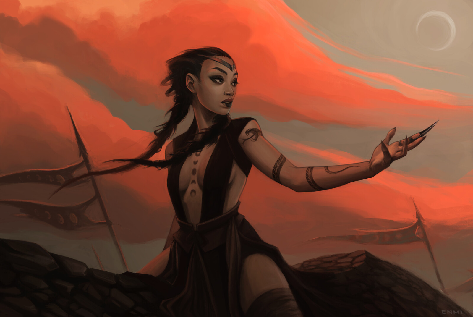 This was the final version and I was very happy with it HOWEVER as time passed I was more and more bothered by the size of her head and the angle of her face. It wasn't right.