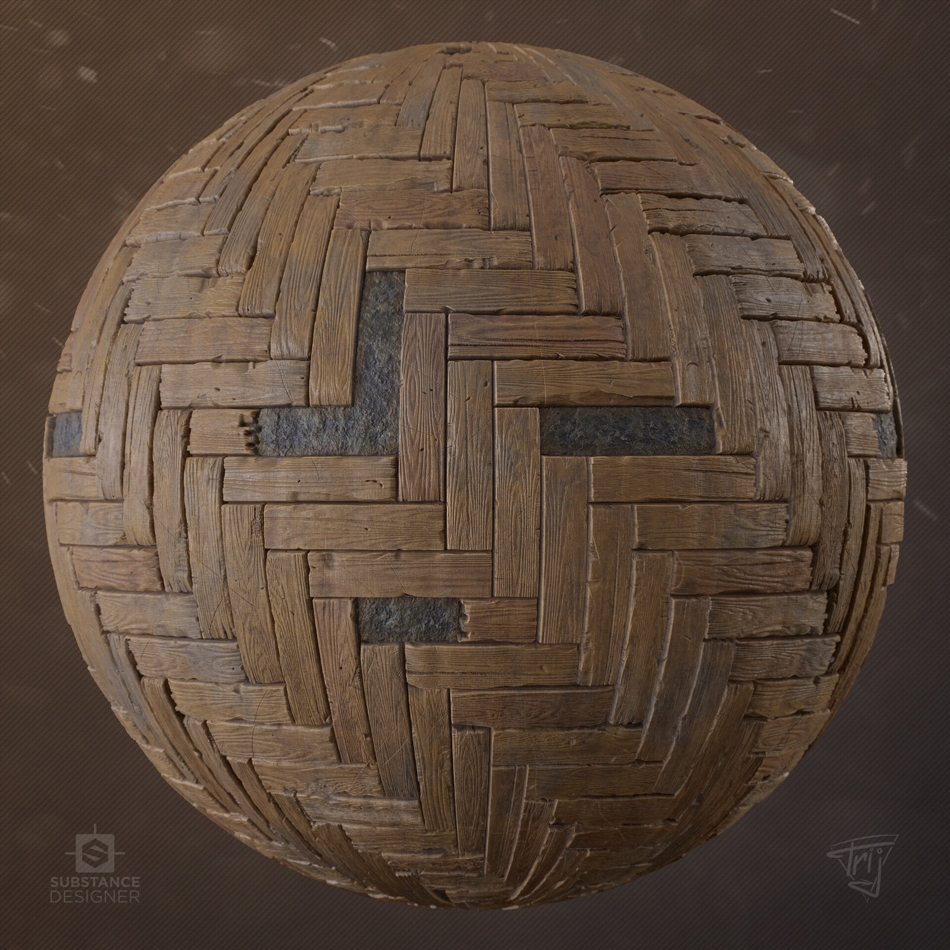 ArtStation - Wooden parquet