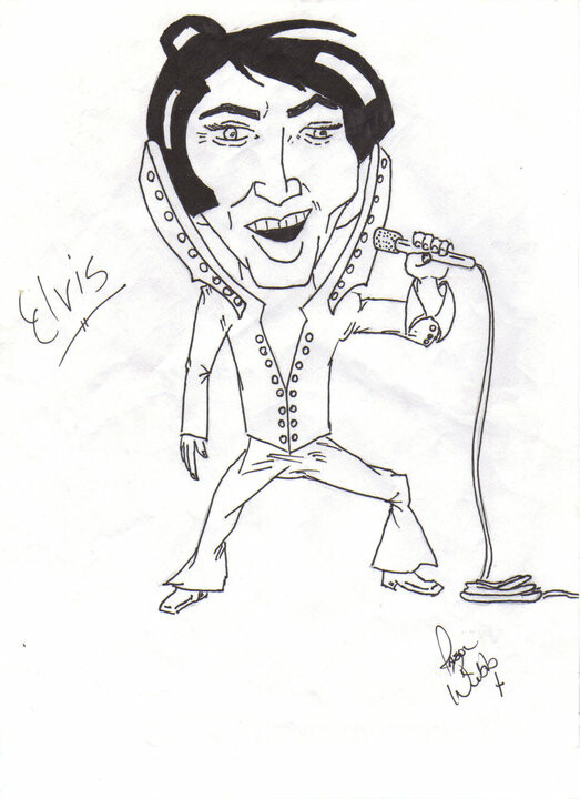 ArtStation - Elvis Caricature