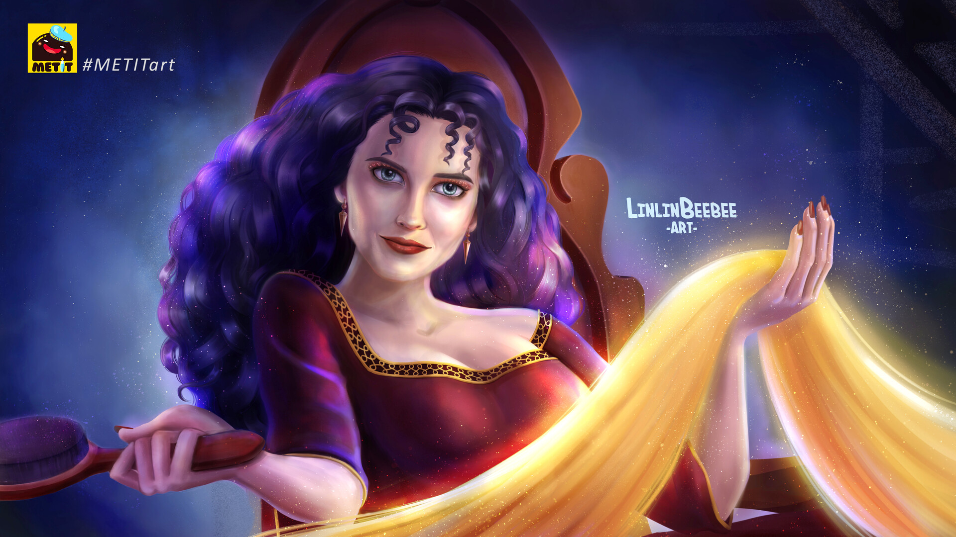 Download Artstation Eva Green As Mother Gothel Tangled 2010 Linlinbeebee Art