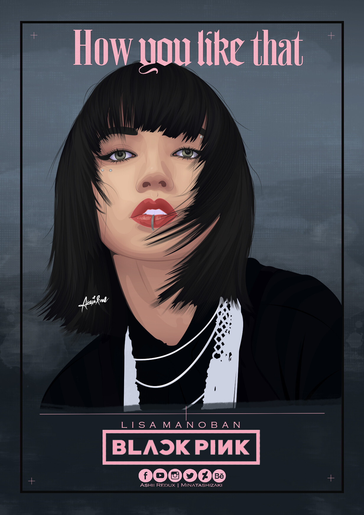 Minatashizaki Art Blackpink Lisa Manoban How You Like That