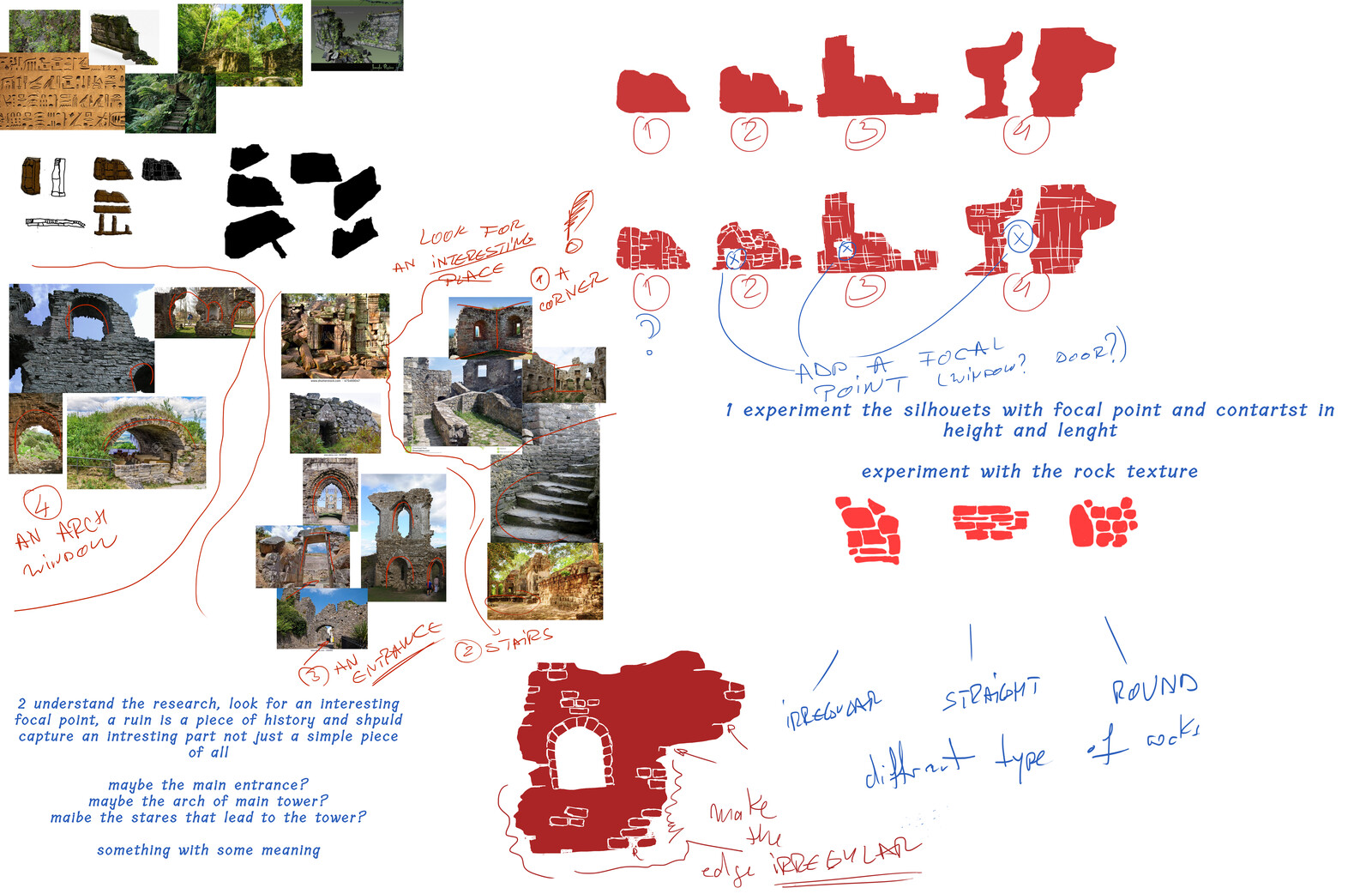 feedback notes on Game Assets design