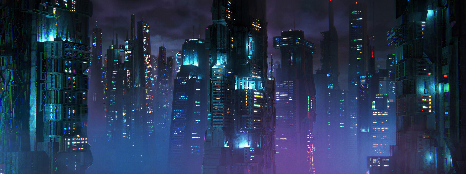cyberpunk city, 4k resolution, ultra detailed, matte oil painting