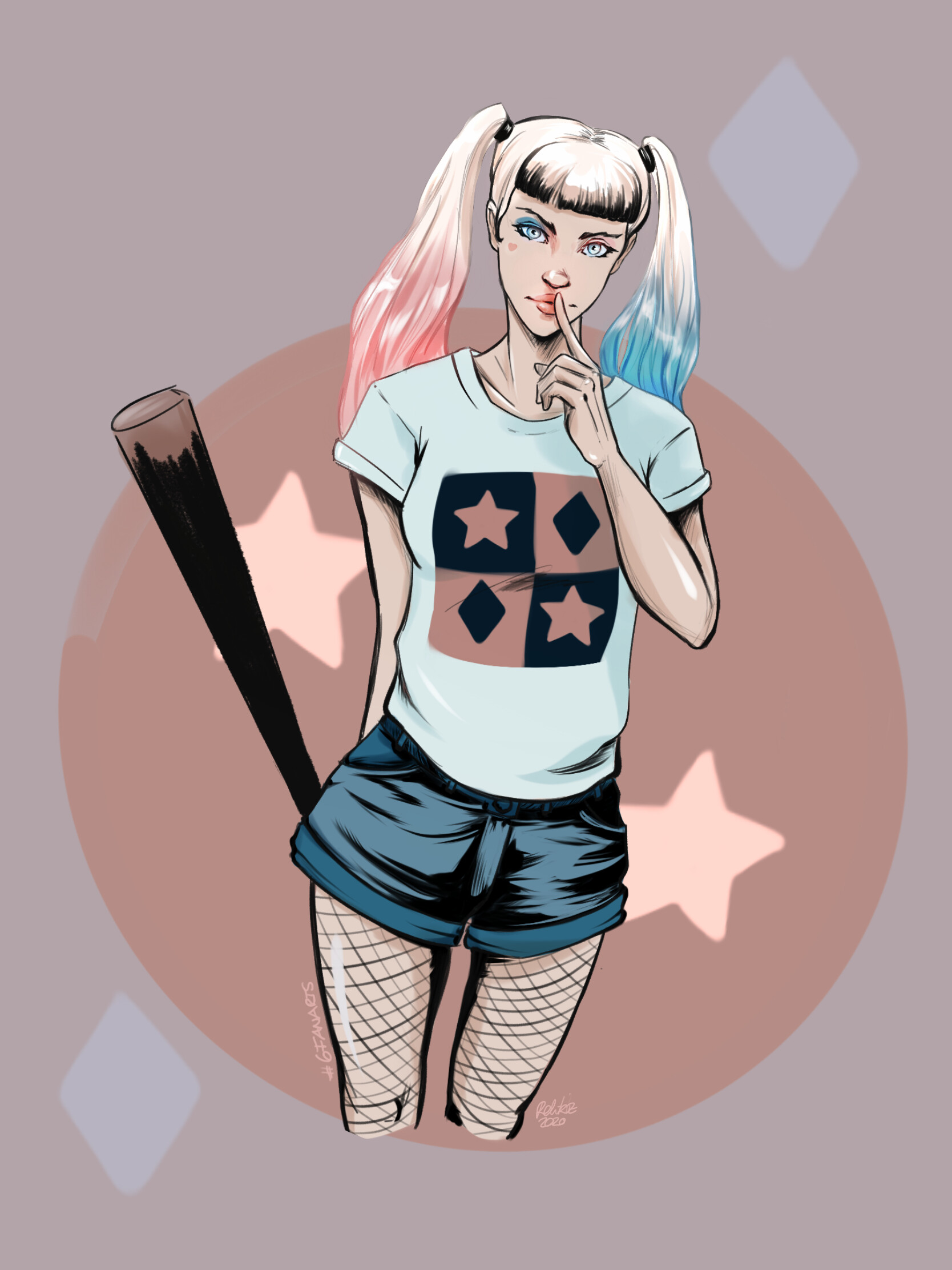 Harley quinn casual outfit top