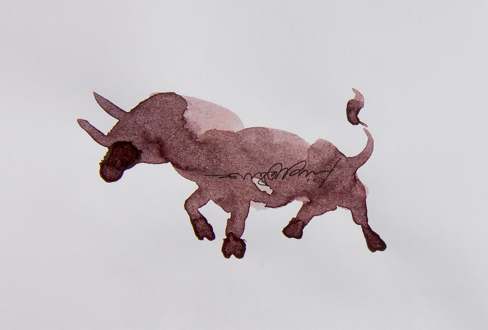 BULL WATERCOLOR ILLUSTRATION