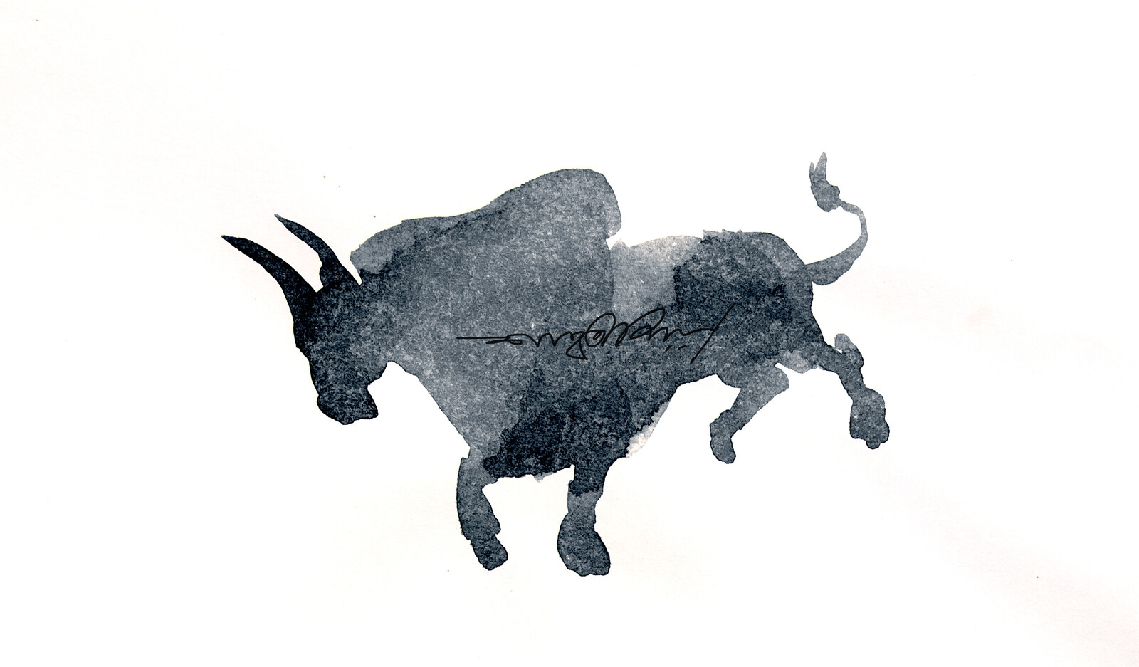 BULL WATERCOLOR ILLUSTRATION