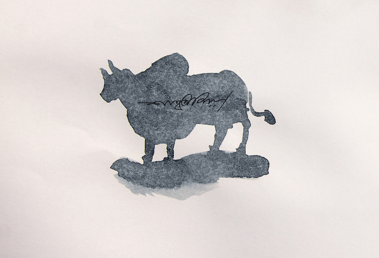BULL WATERCOLOR ILLUSTRATION