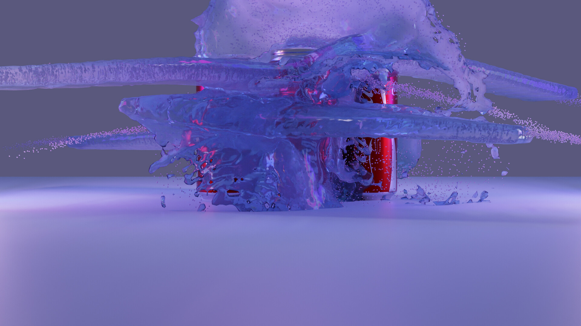 ArtStation - Soda Can Fluid Simulation