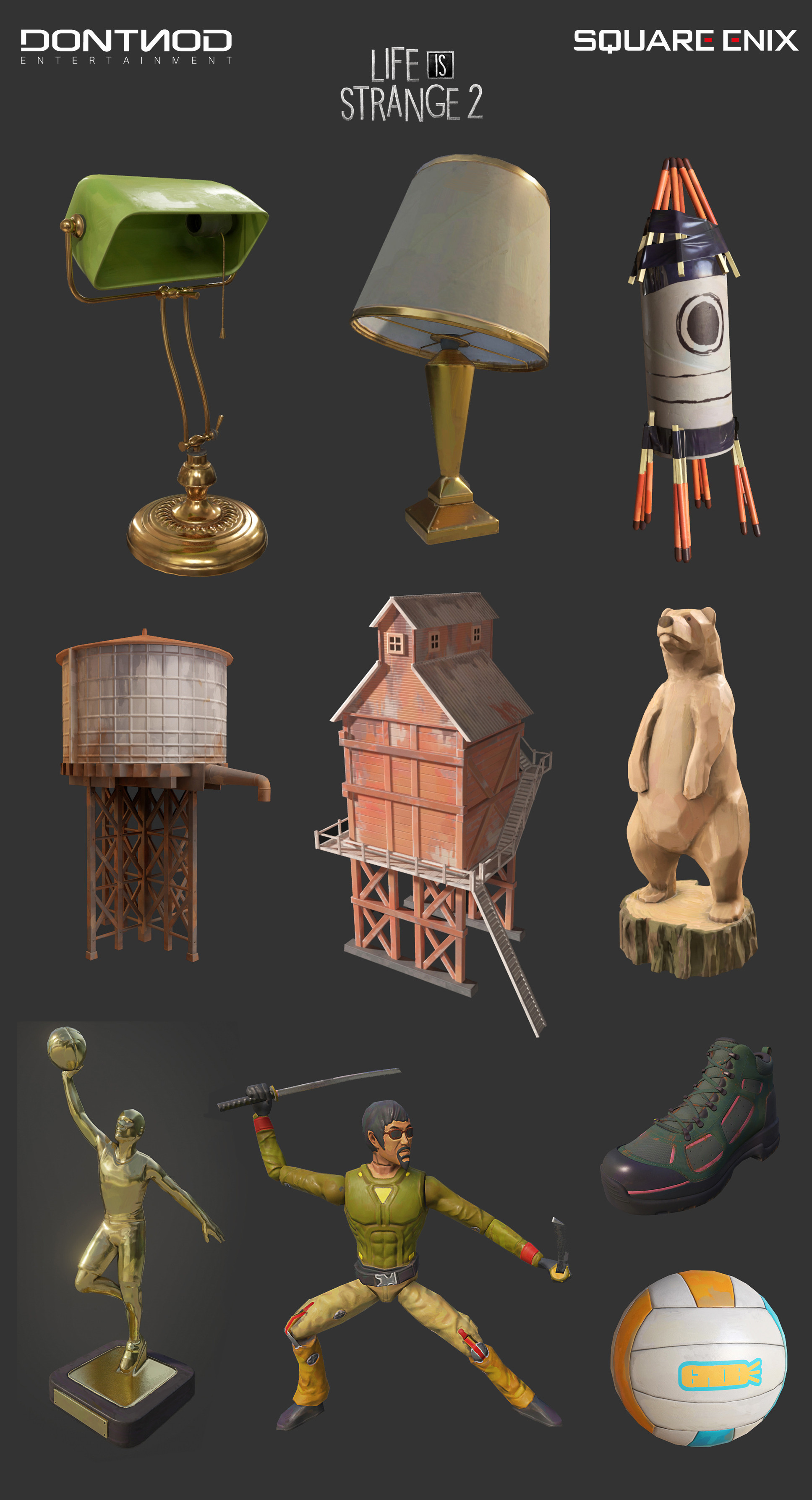 A small selection of props I've worked on.