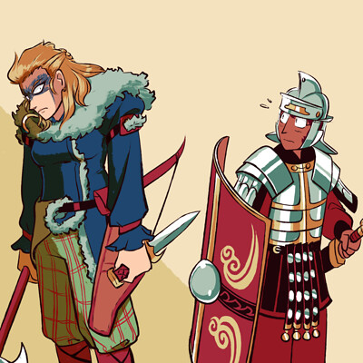 Aleksis shi imperial legionary and a northren steppe warrior walk into a bar