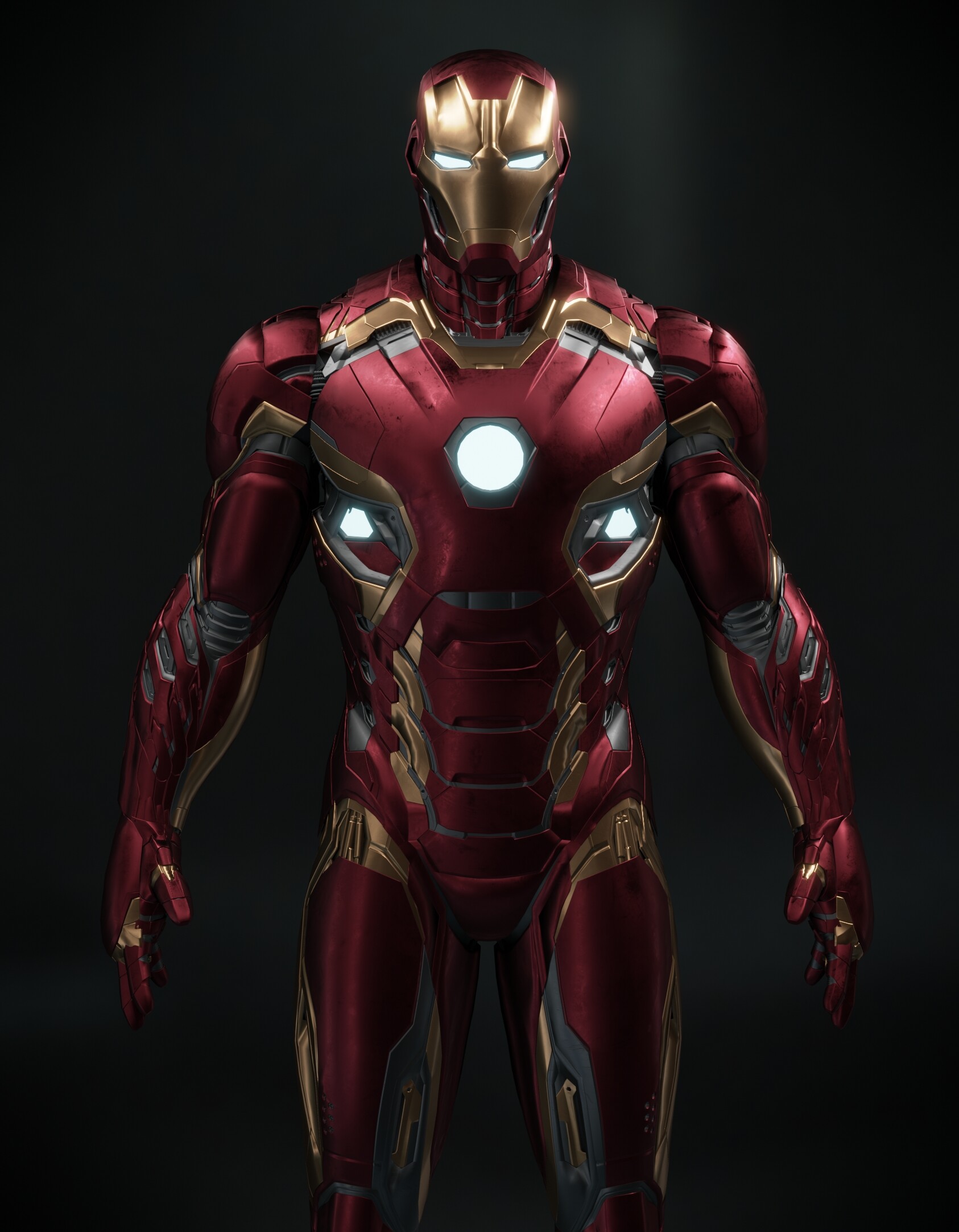 ArtStation - Iron Man Mark 45 rendered 