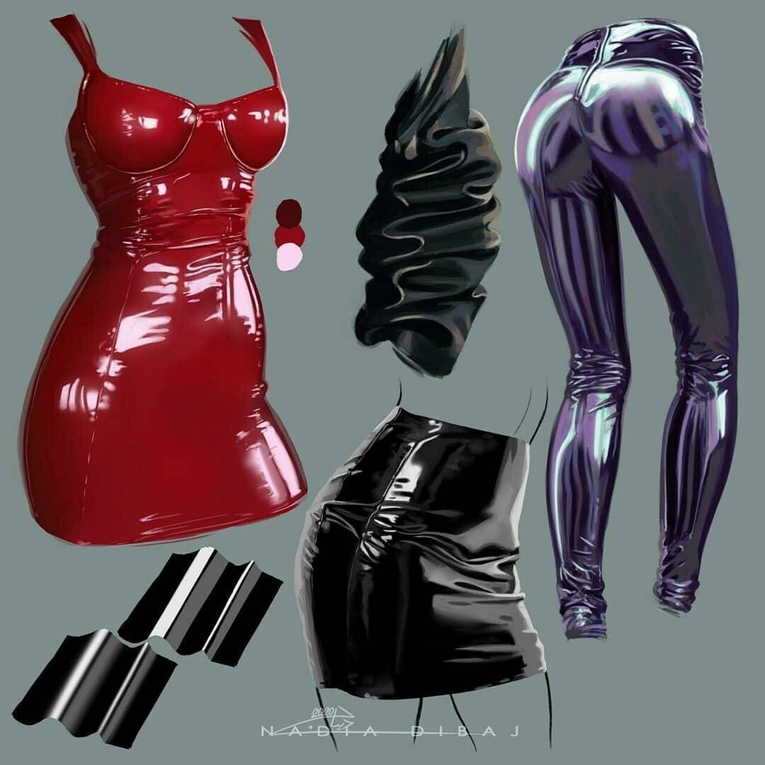 artstation fabric studies nadia dibaj