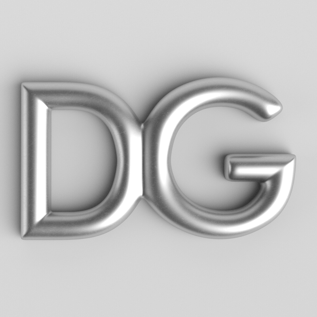 ArtStation - Dolce and Gabbana Cast Metal Label 3D model