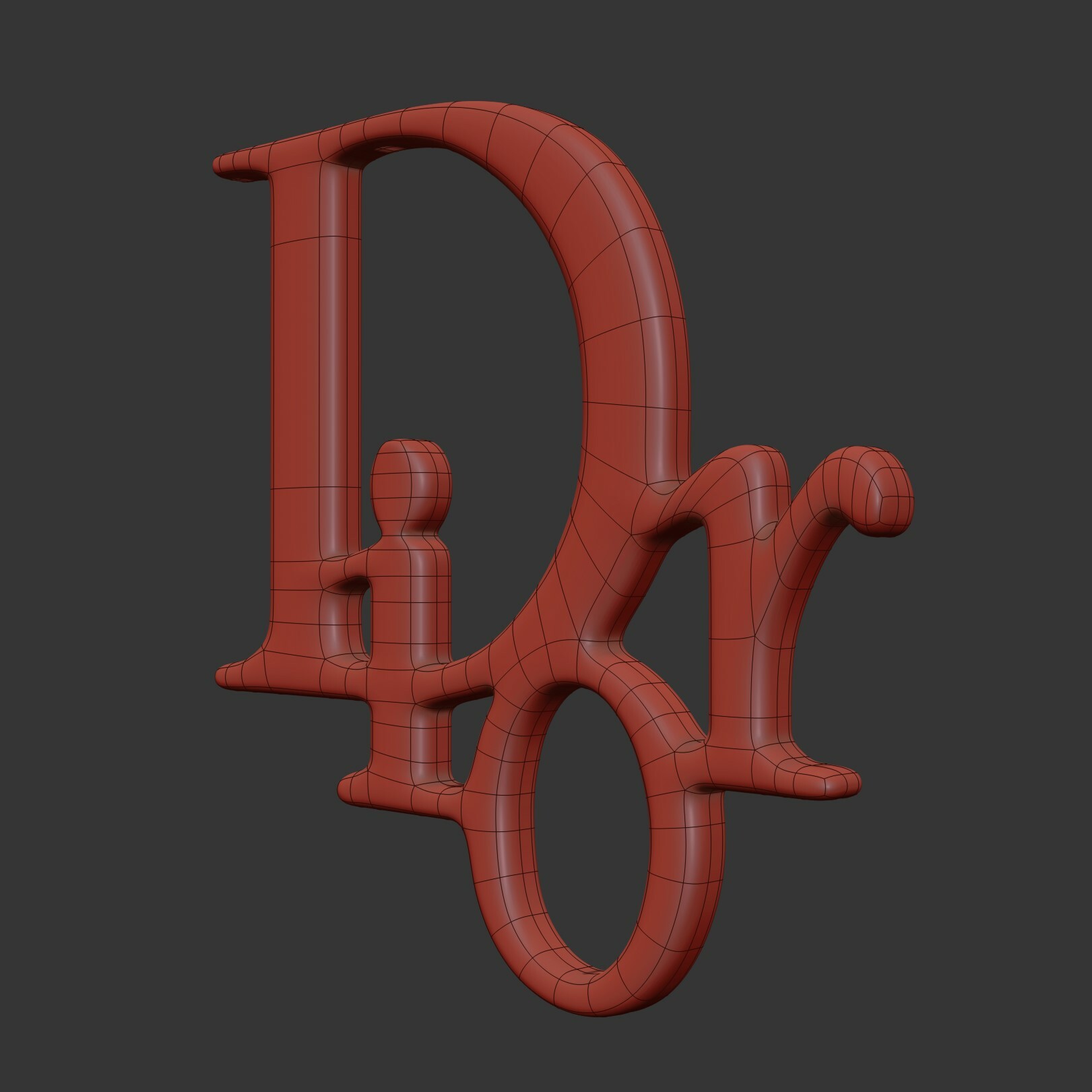 Dior Logo - 3D Print Model by 3d_logoman