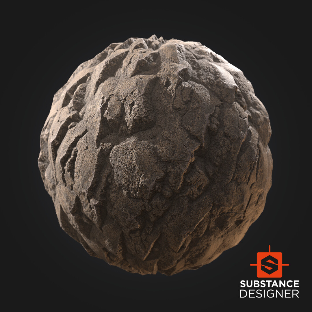 ArtStation - Substance Designer - Cliff Rocks Material