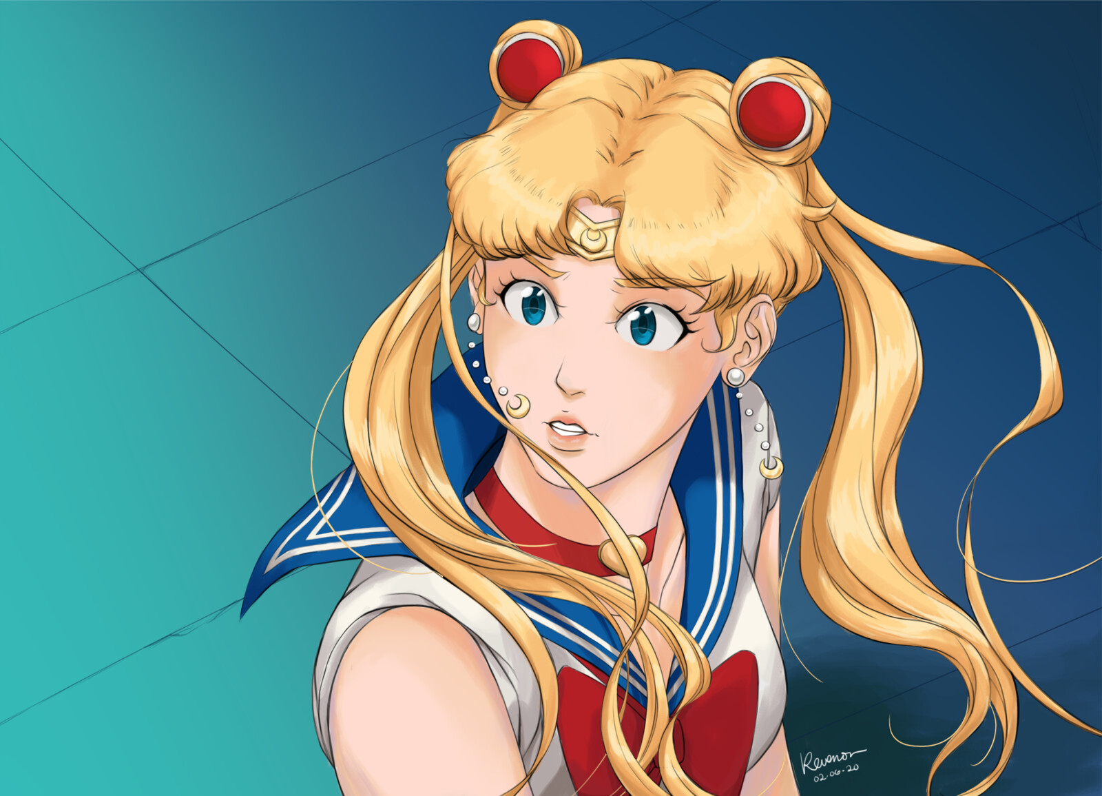 Artstation Sailormoon Redraw Challenge Sunshine Lyn San Jose