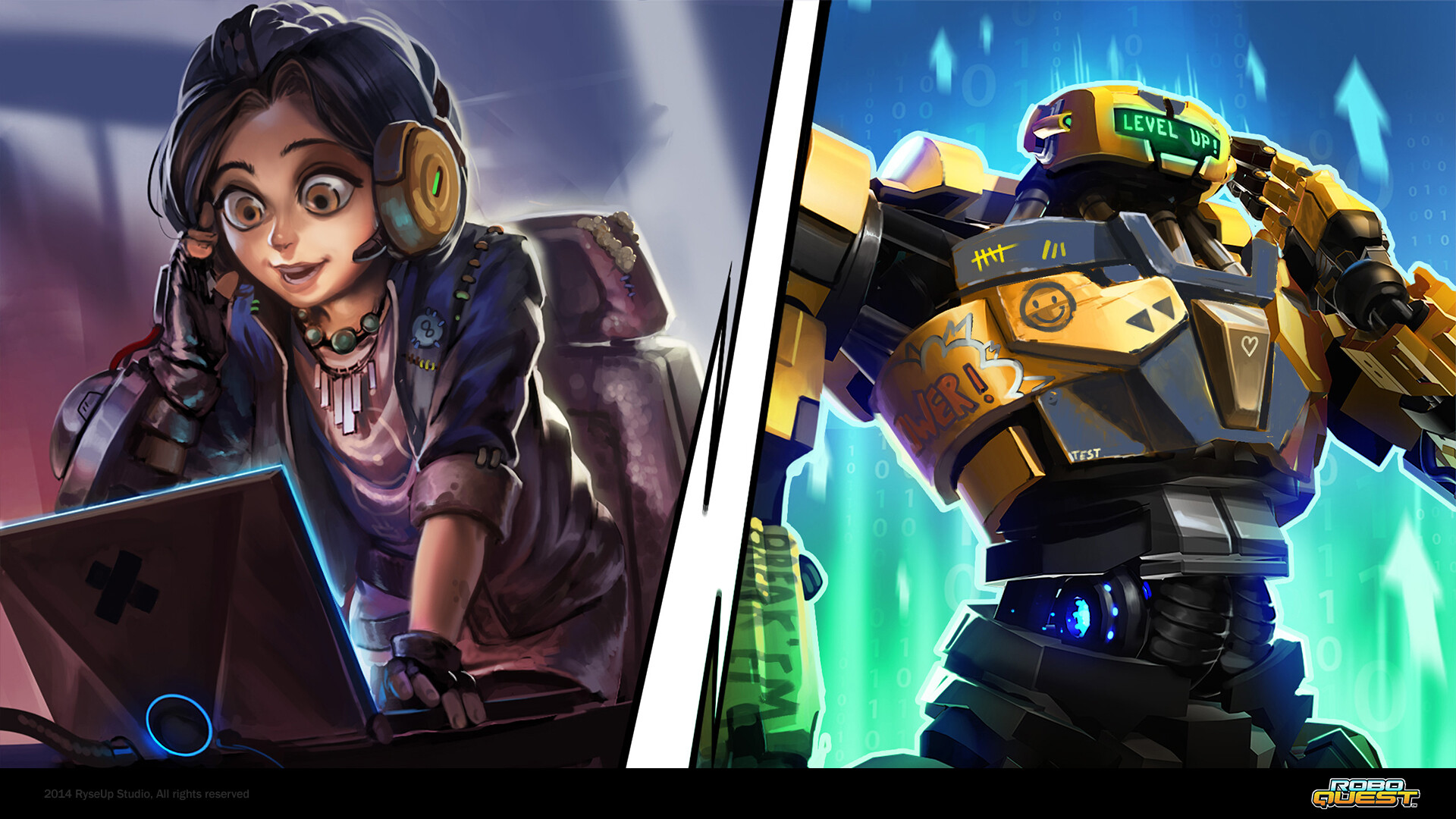 Adrien Cams Roboquest Project Illustrations