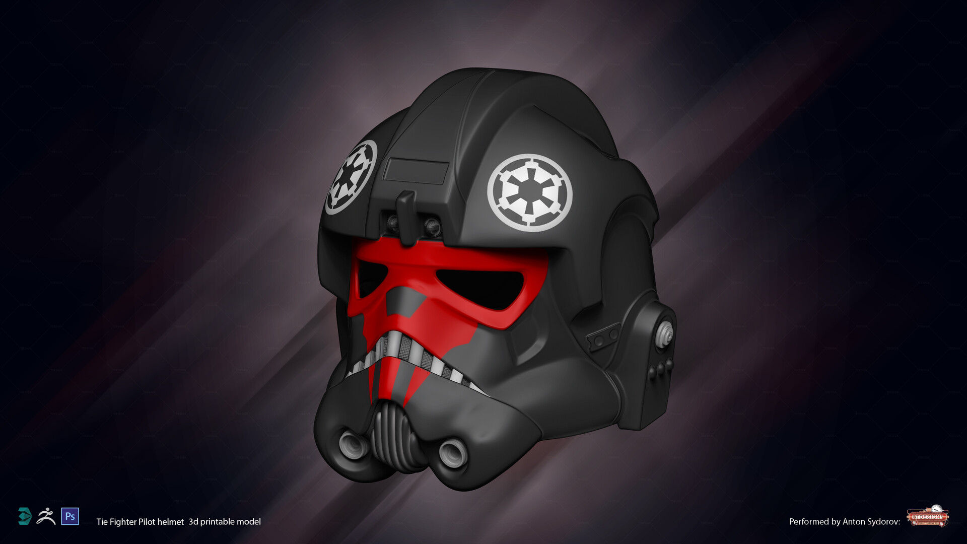 Tie pilot 2025 helmet 3d print