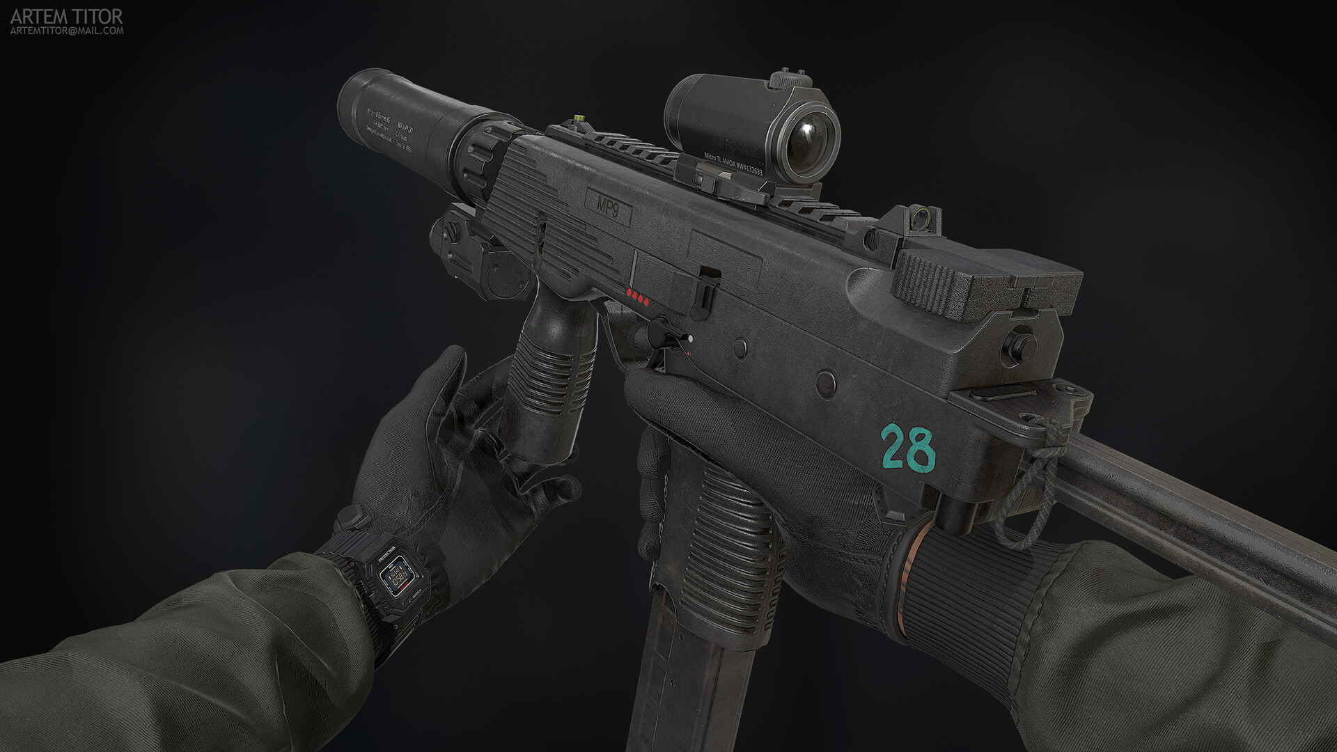 Artstation Mp 9 Steyr Tmp Artem Titor