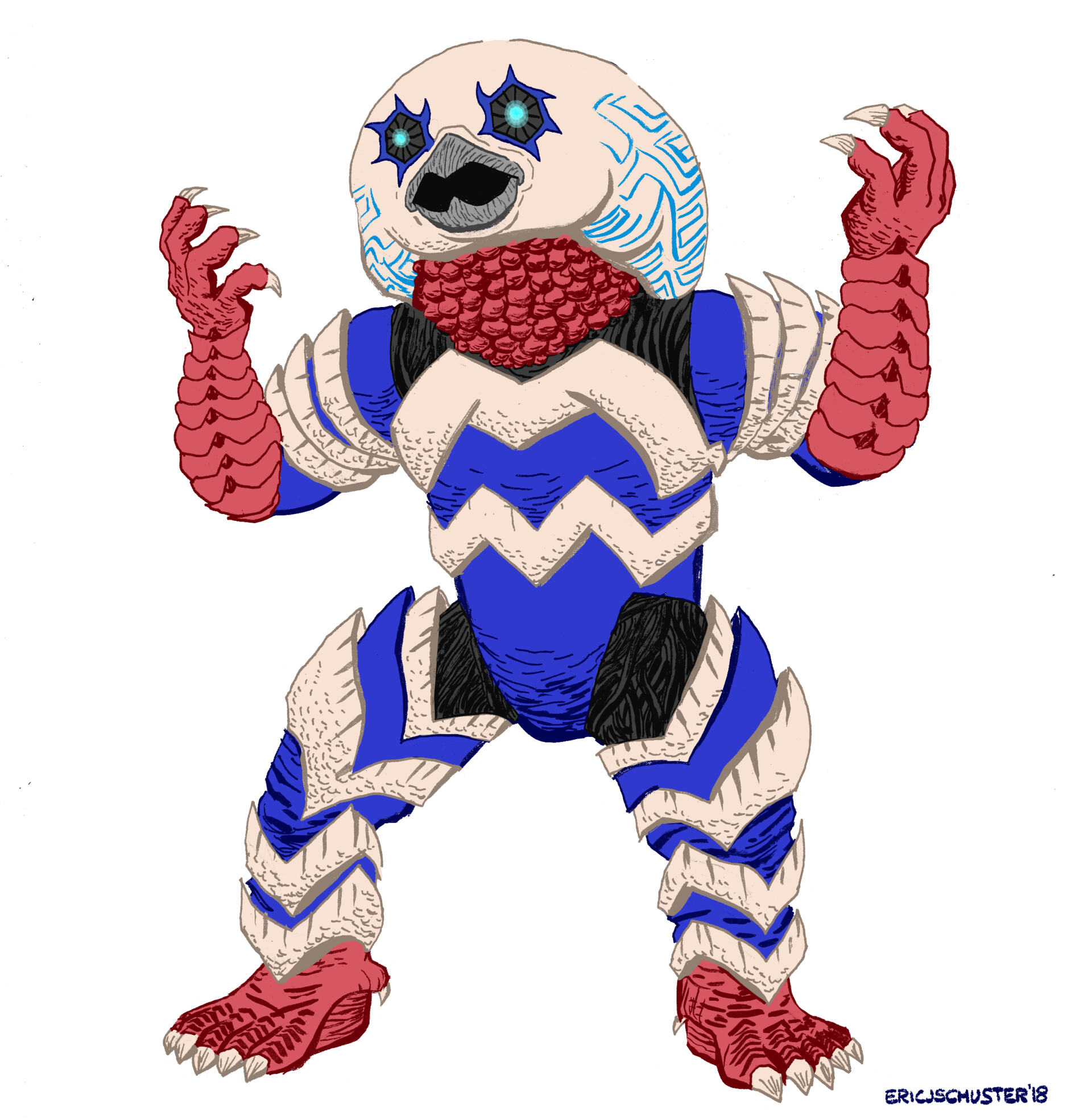 Artstation Ultraman Kaiju Eric Schuster