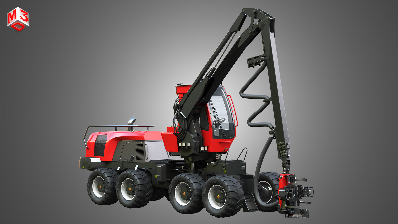 Komatsu Forestry Machine 3D model