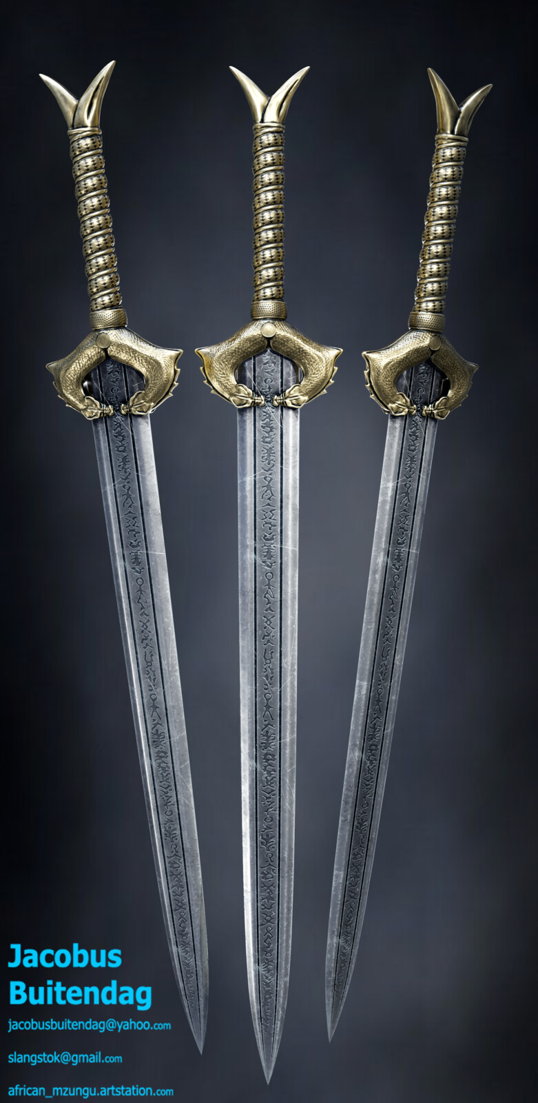 The "godkiller" sword that I modeled and textured