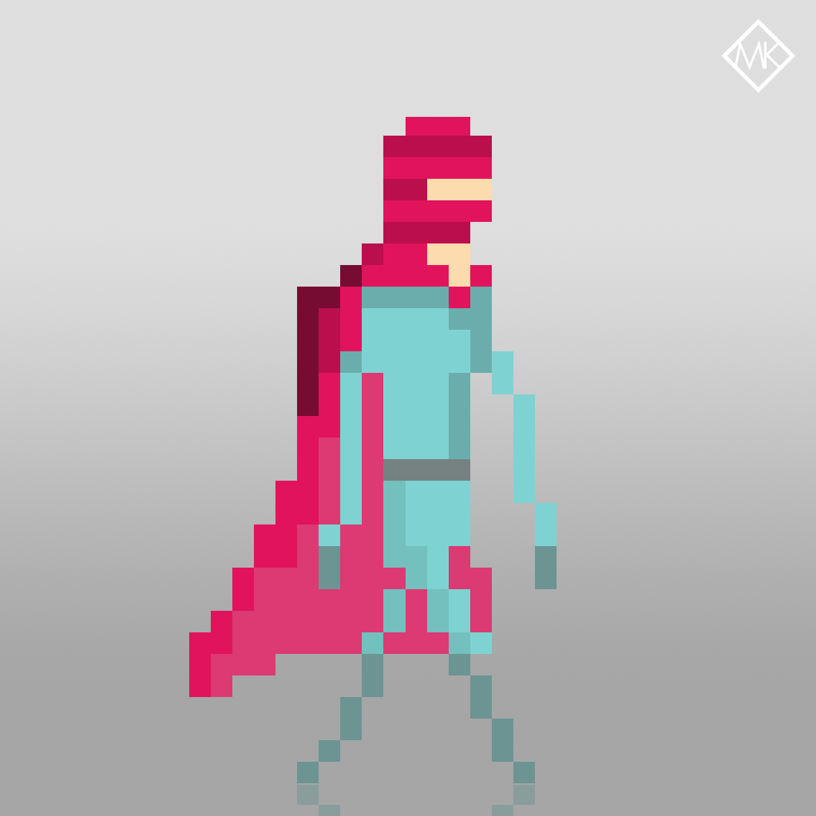 Hero Walk Cycle Animation