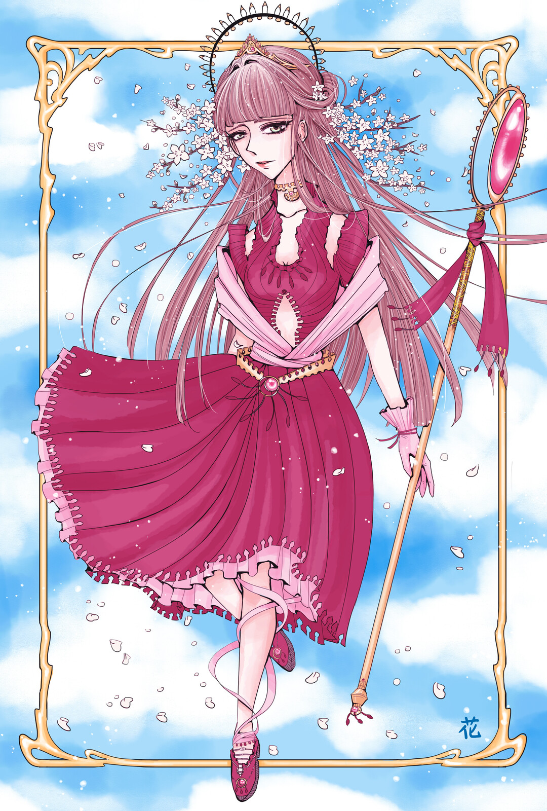 HanaDrawings CLAMP style character design CLAMPstylechallenge