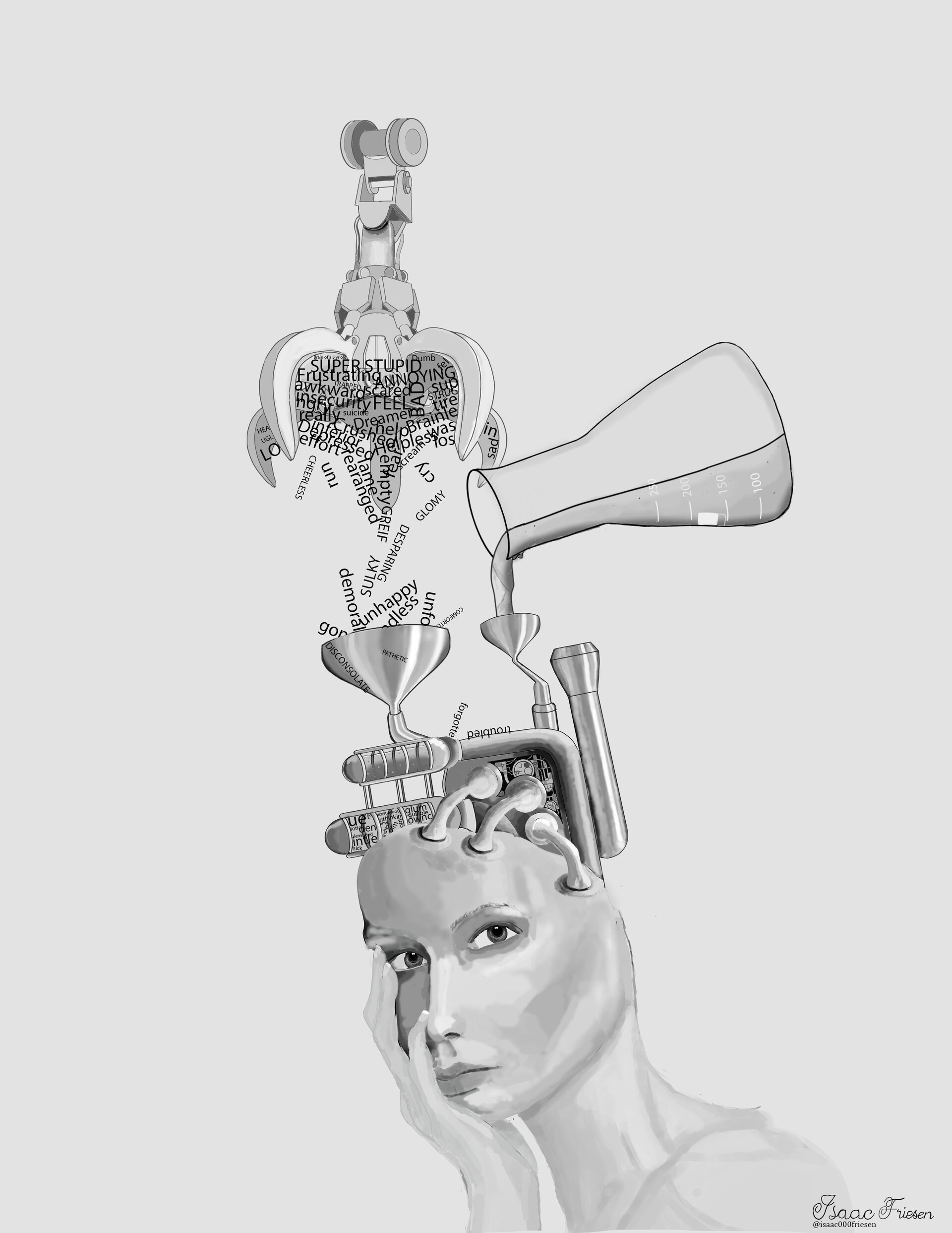 ArtStation - Dyslexia in the Classroom, image size:1920x2485