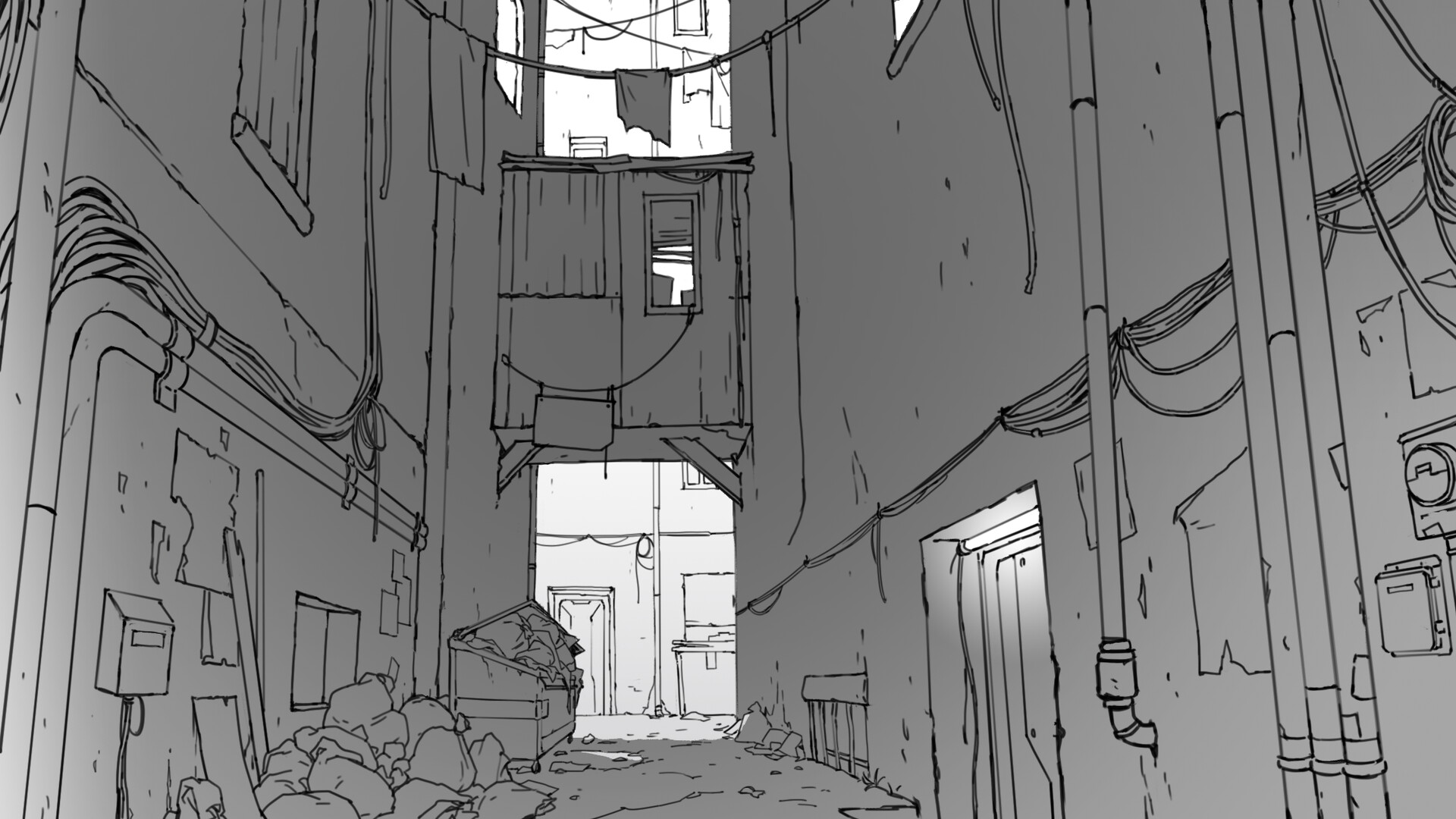 Artstation Andromeda Six Episode 4 Cursa Alleyway Rebecca Hu Cornered in a dark alleyway. artstation andromeda six episode 4