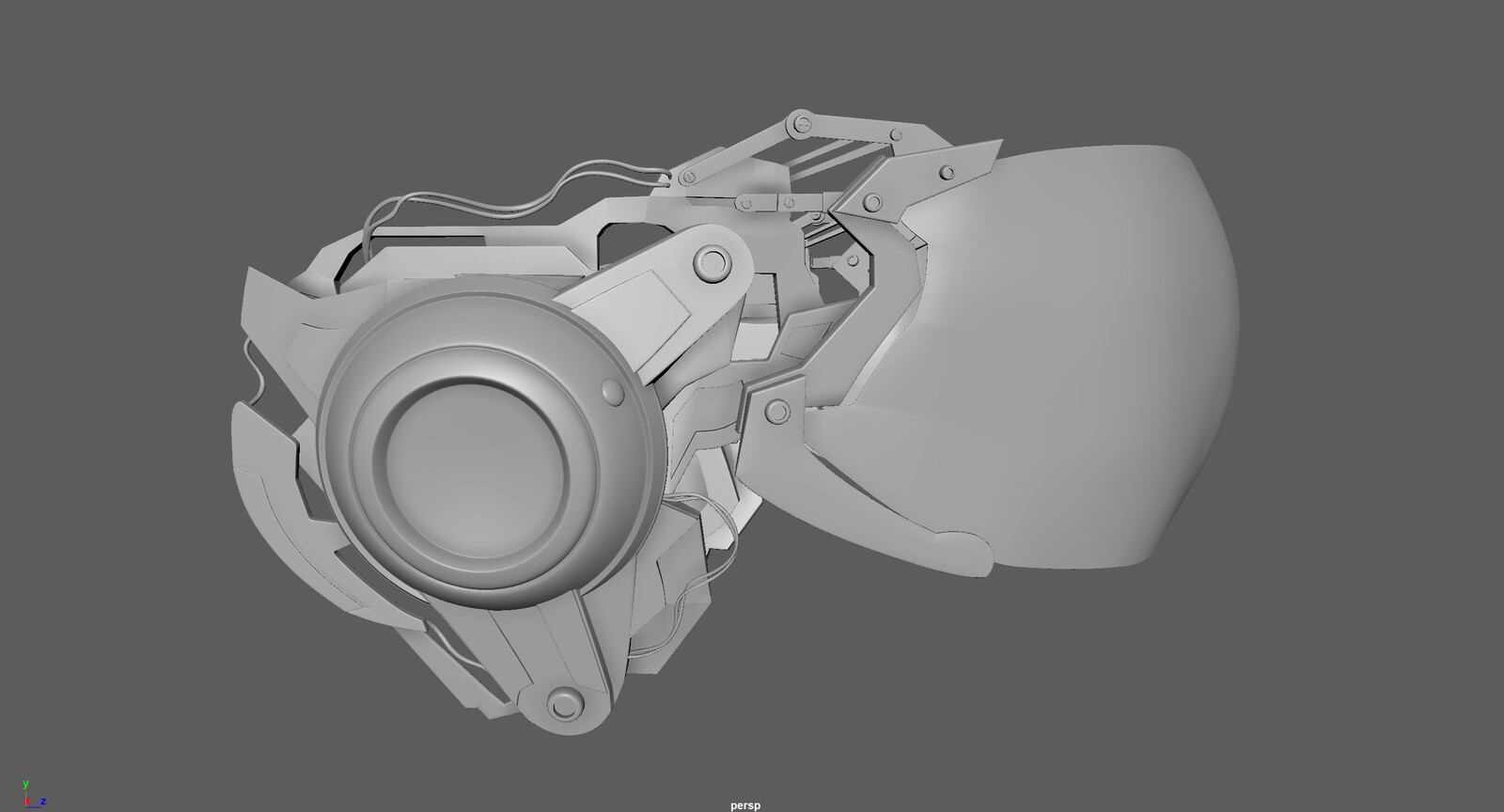 Model (in lambert) - Maya